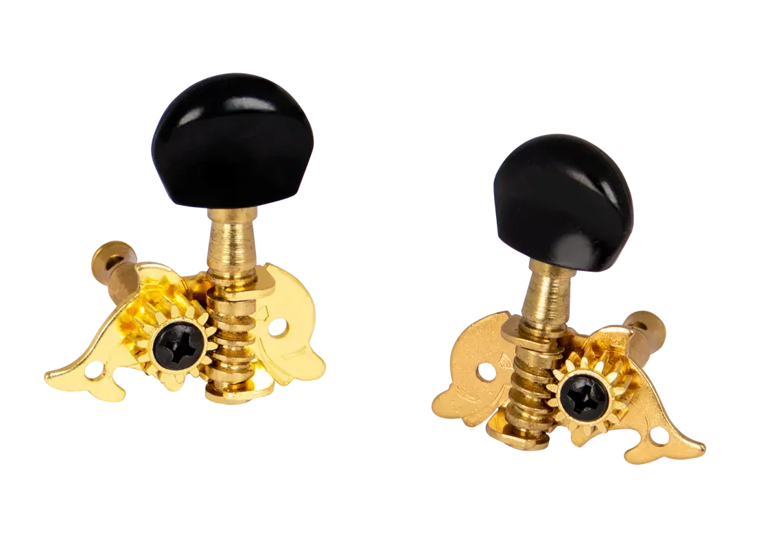 Mahalo Dolphin Shape Ukulele Machine Heads Singles - Black