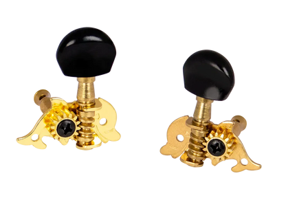 Mahalo Dolphin Shape Ukulele Machine Heads Singles - Black