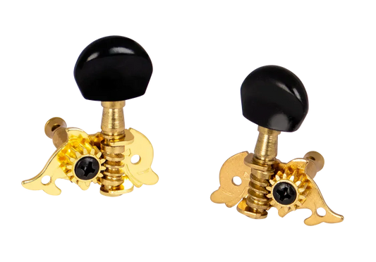 Mahalo Dolphin Shape Ukulele Machine Heads Singles - Black
