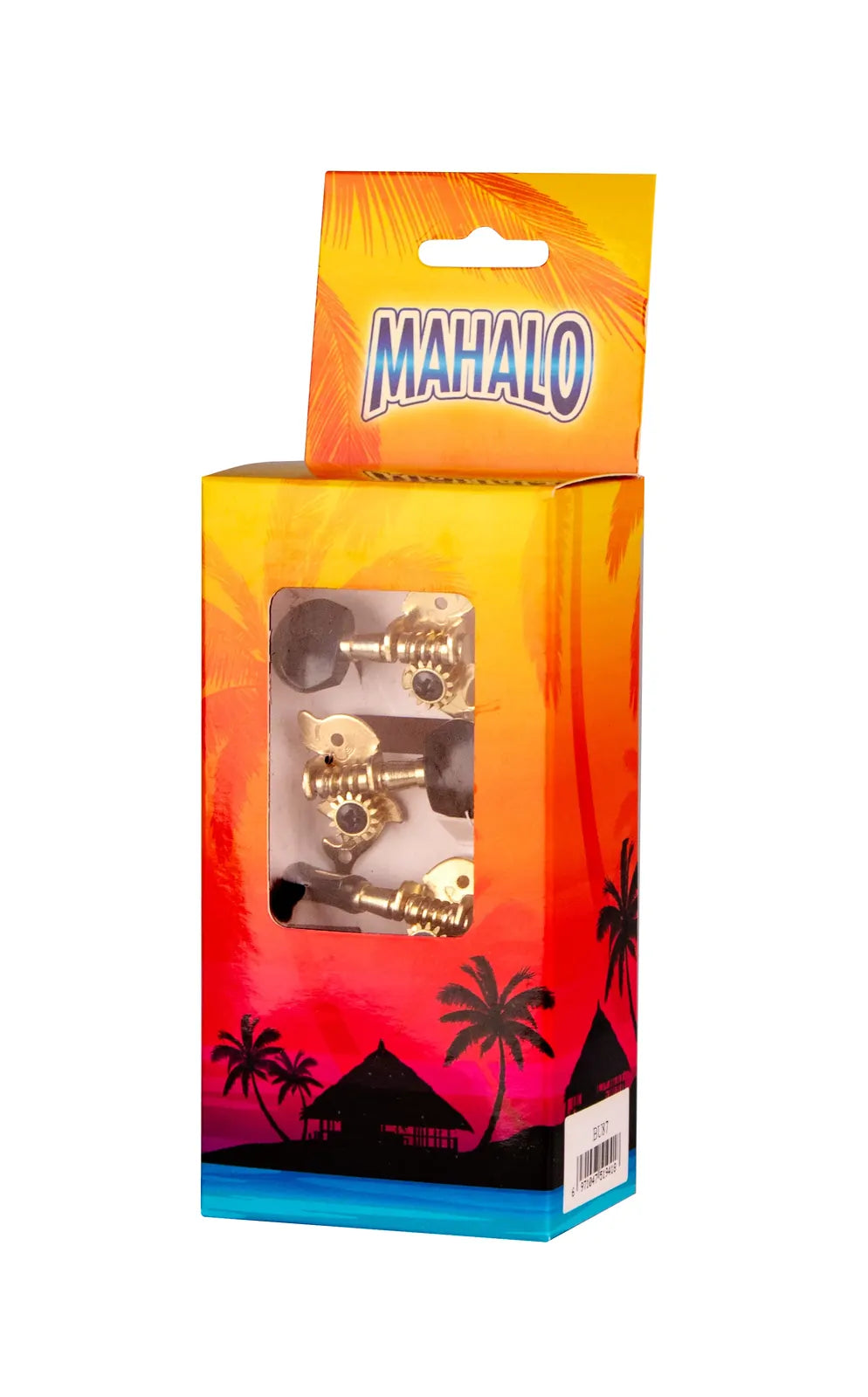 Mahalo Dolphin Shape Ukulele Machine Heads Singles - Black — view 2