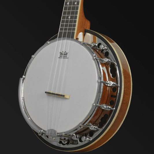 Barnes & Mullins BUBJ1 Banjo Ukulele with Mahogany Resonator and Ovangkol Fingerboard