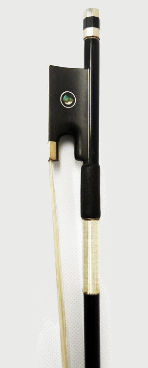 Carlo Giordano BV Series Carbon Fibre 4/4 Violin Bow with Ebony Frog and Leather Grip