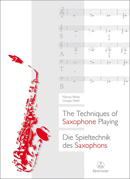 The Techniques of Saxophone Playing by Barenreiter, 192 Pages