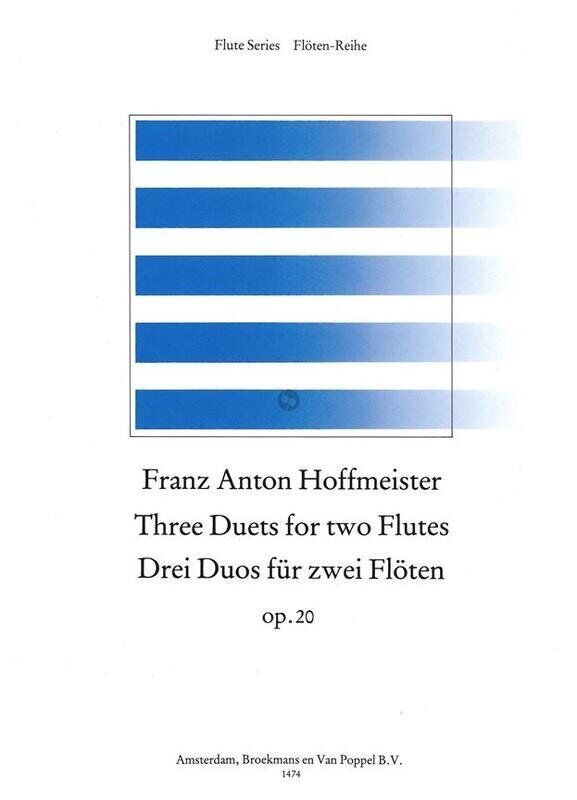 Hoffmeister - Three Duets for Two Flutes Op. 20 Vol. 1