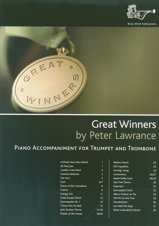 Great Winners for TPT/TBN Piano Accompaniment by Peter Lawrance