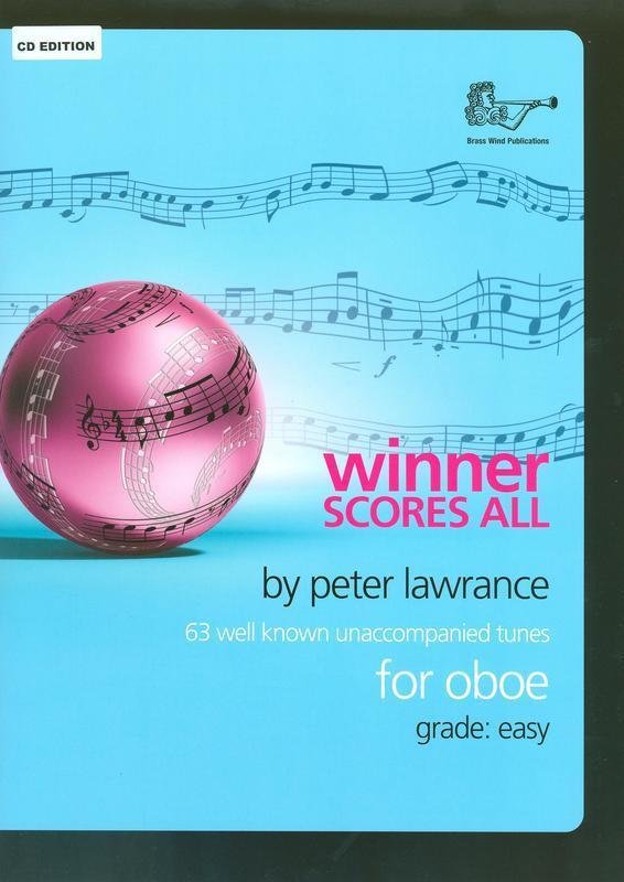 Winner Scores All for Oboe, arr. Peter Lawrance — Book/CD (Brass Wind Publications)
