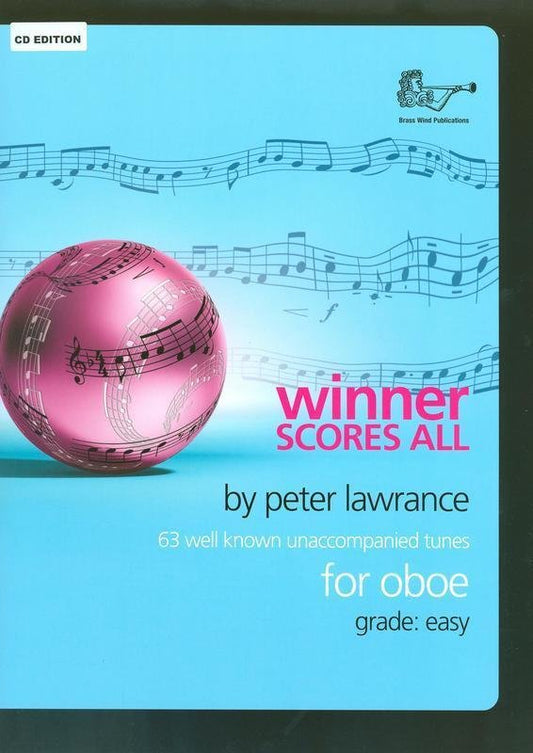 Winner Scores All for Oboe, arr. Peter Lawrance — Book/CD (Brass Wind Publications)