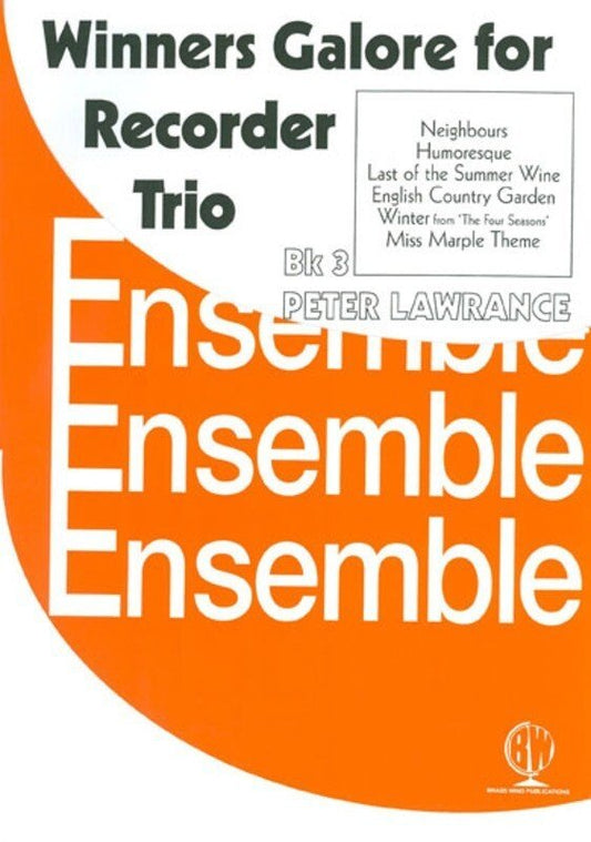 Winners Galore Recorder Trios Vol. 3, arr. Lawrance (Brass Wind Publications)