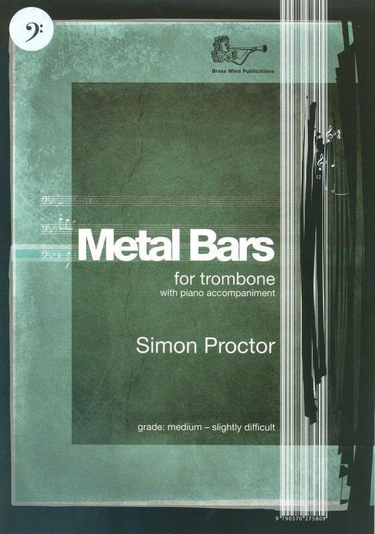 Proctor: Metal Bars — Trombone & Piano, Bass Clef (Brass Wind Publications)