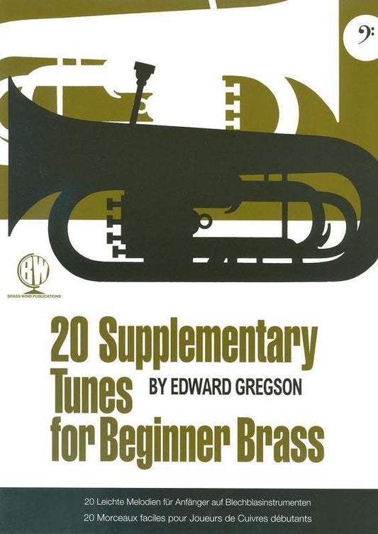 Gregson: 20 Supplementary Tunes for Beginner Brass (Bass Clef) — Trombone/Euphonium/Baritone (Brass Wind Publications)