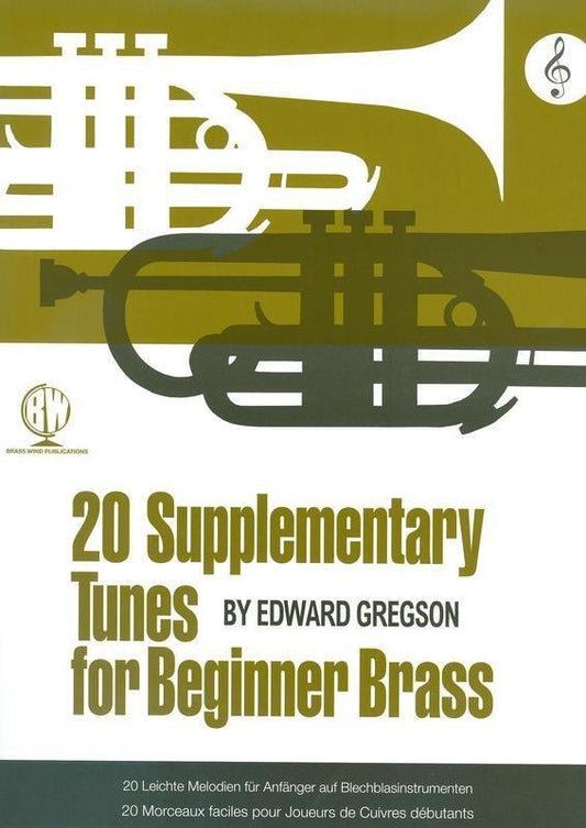 Gregson: 20 Supplementary Tunes for Beginner Brass — Treble Clef (Brass Wind Publications)