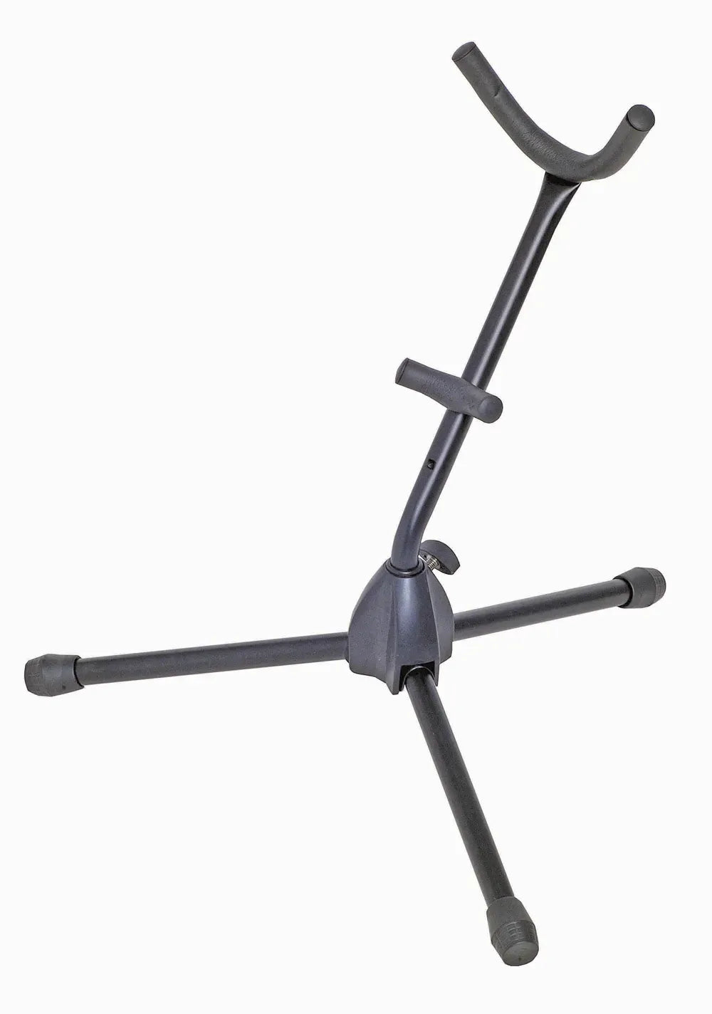 AMS Alto/Tenor Sax Stand, Tubular Steel, Black