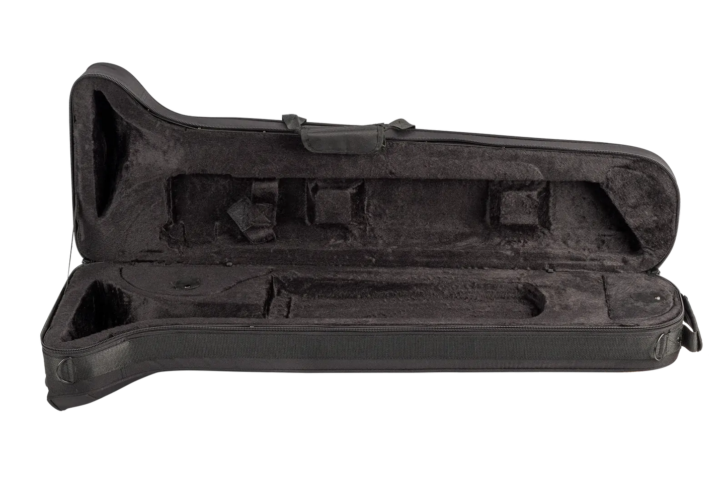 Xtreme Poly Foam Trombone Case with Shoulder Straps and Accessory Pocket — view 2