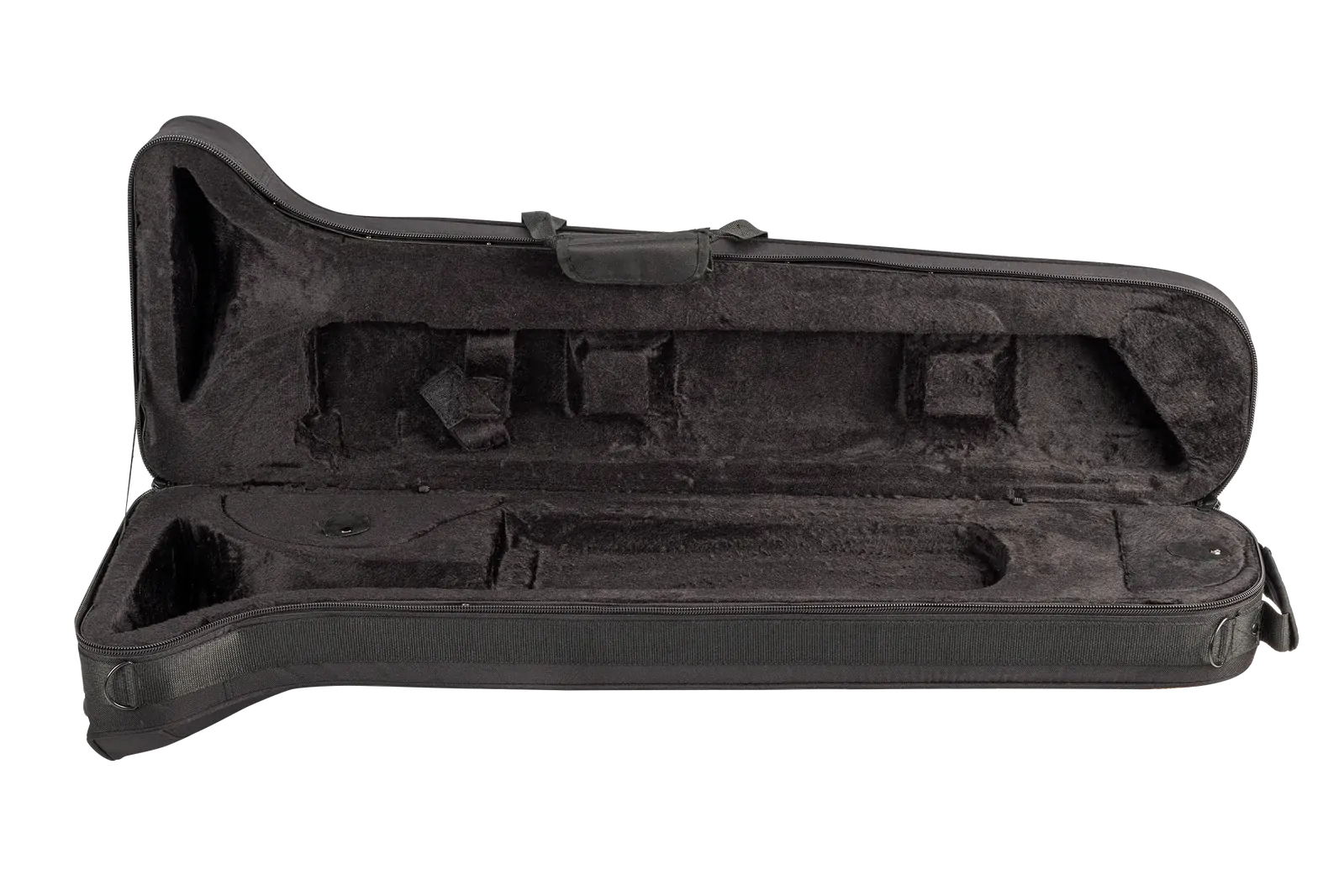 Xtreme Poly Foam Trombone Case with Shoulder Straps and Accessory Pocket — view 2