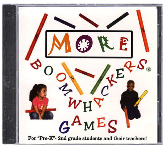 Boomwhackers More Boomwhacker Games CD for Pre-K to 2nd Grade