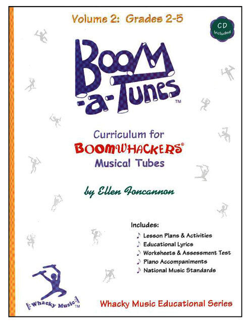 Boomwhackers Boom-a-Tunes Volume 2 Curriculum Book/CD for Grades 2-5