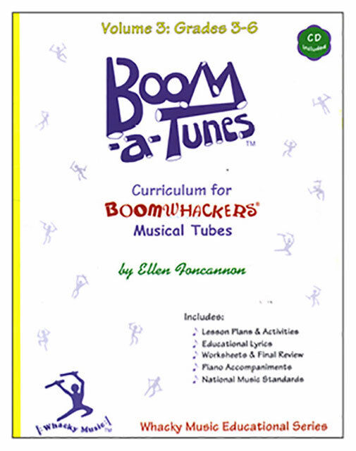 Boomwhackers Boom-a-Tunes Volume 3 Curriculum Book/CD for Grades 3-6