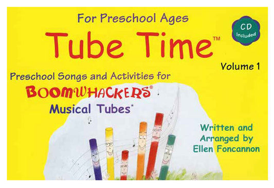Boomwhackers Tube Time Volume 1 Book and CD Educational Resource for Preschool Music