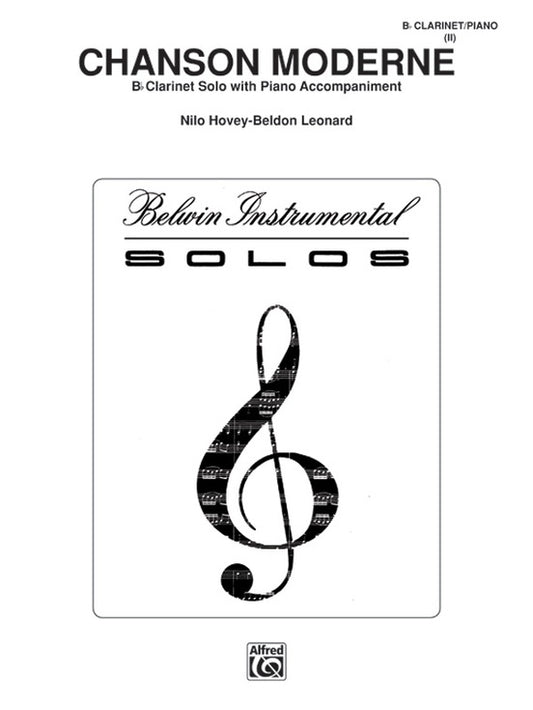 Chanson Moderne B Flat Clarinet/Piano