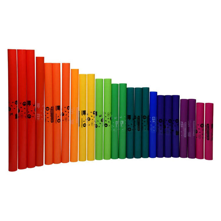Boomwhackers Move & Play Music Set with 25 Boomwhackers, 4 Octavator Caps, Book & CD, Tote Bag — view 2