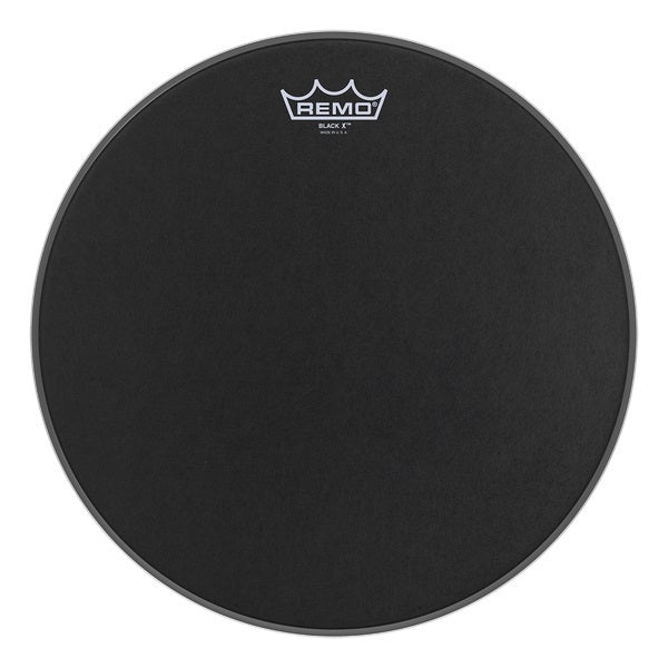 Remo 14" Emperor X Black Suede Drum Head w/ Black Dot