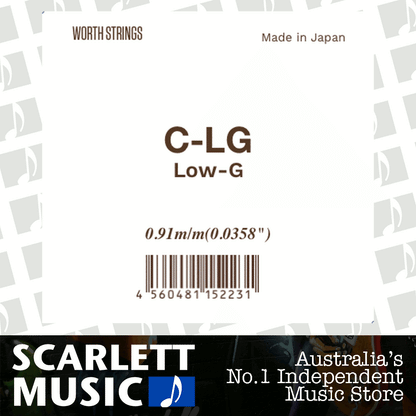 Worth Creation Single Low G Ukulele String Clear Fluorocarbon Soprano-Tenor — view 2