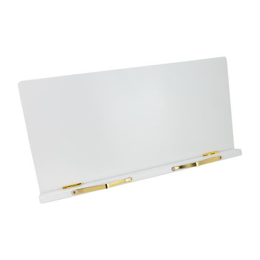 Crown Wooden Music Holder for Digital Pianos - White Finish