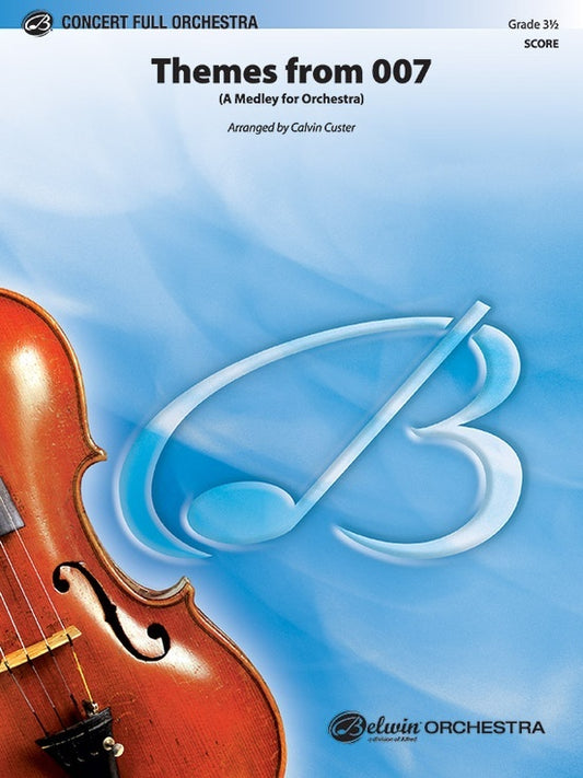 Themes from 007 Full Orchestra Sheet Music Grade 3.5 Score Only