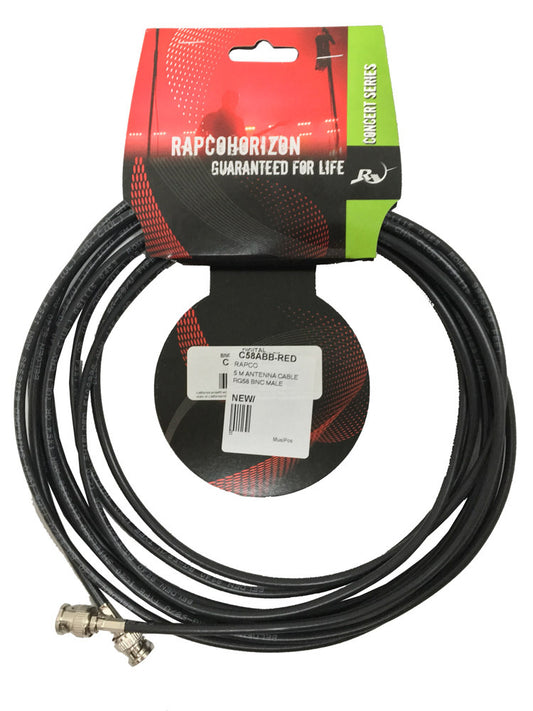 RAPCO 5 M Antenna Cable Rg58 Bnc Male