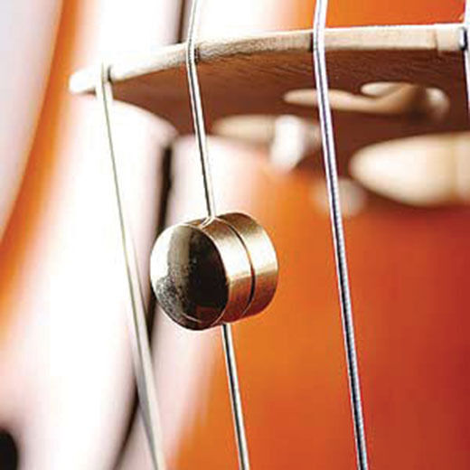 Lup-X - Wolf Tone Eliminator - Cello Disc style mute, brass, Easy to mount