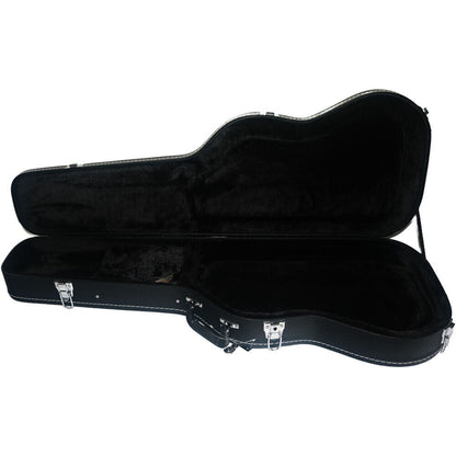 FZONE Wooden Electric Guitar Case Black with Flat Edge — view 3