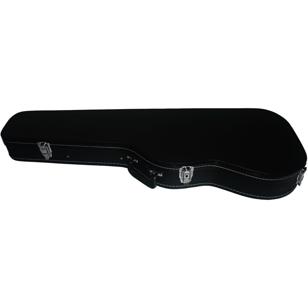 FZONE Wooden Electric Guitar Case Black with Flat Edge — view 2