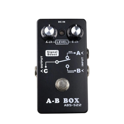 Crossfire AB Box Double Inputs to Single Output Footswitch Pedal