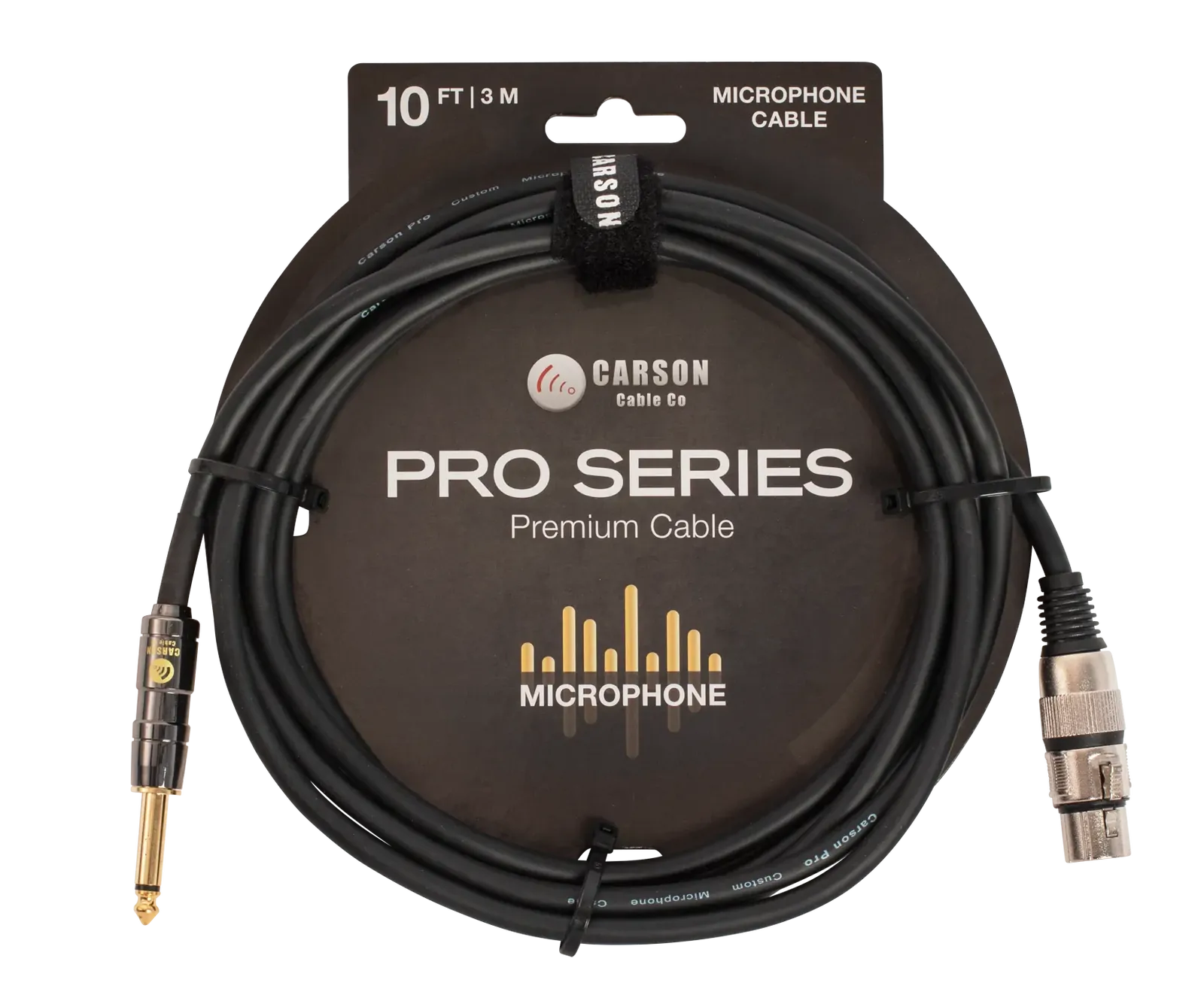 Carson Cable Co 10ft XLR Male to Female Microphone Cable