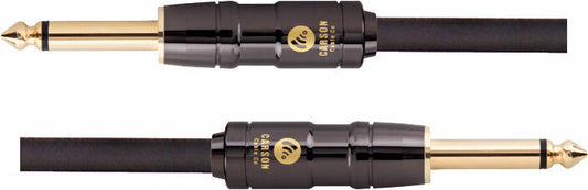 CARSON - Pro 1 Foot Patch Cable, 2 x Straight Jack Plugs  Black, Lead