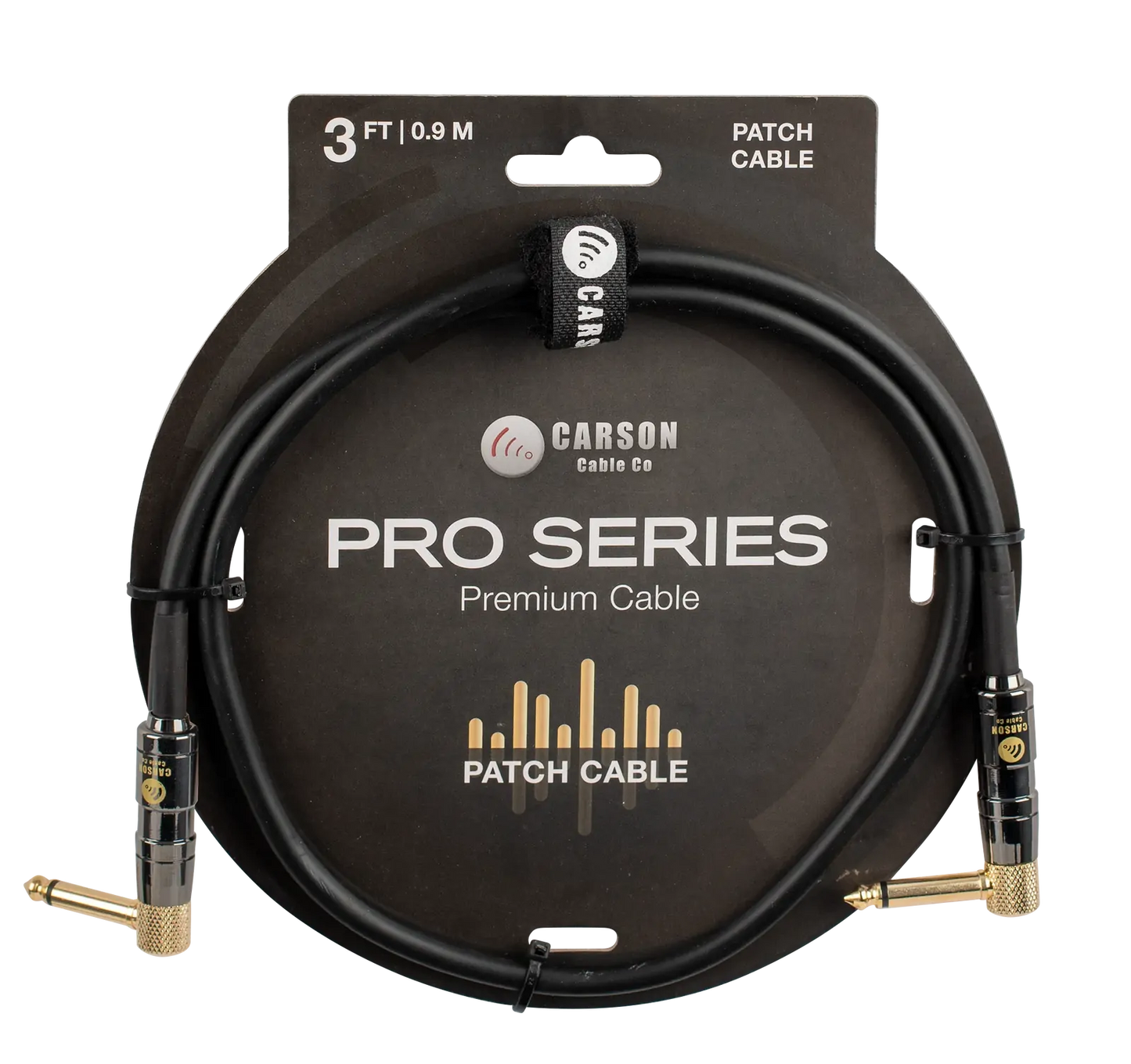 Carson Cable Co 003 FT Pro Patch Cable with Dual Right Angle Jacks