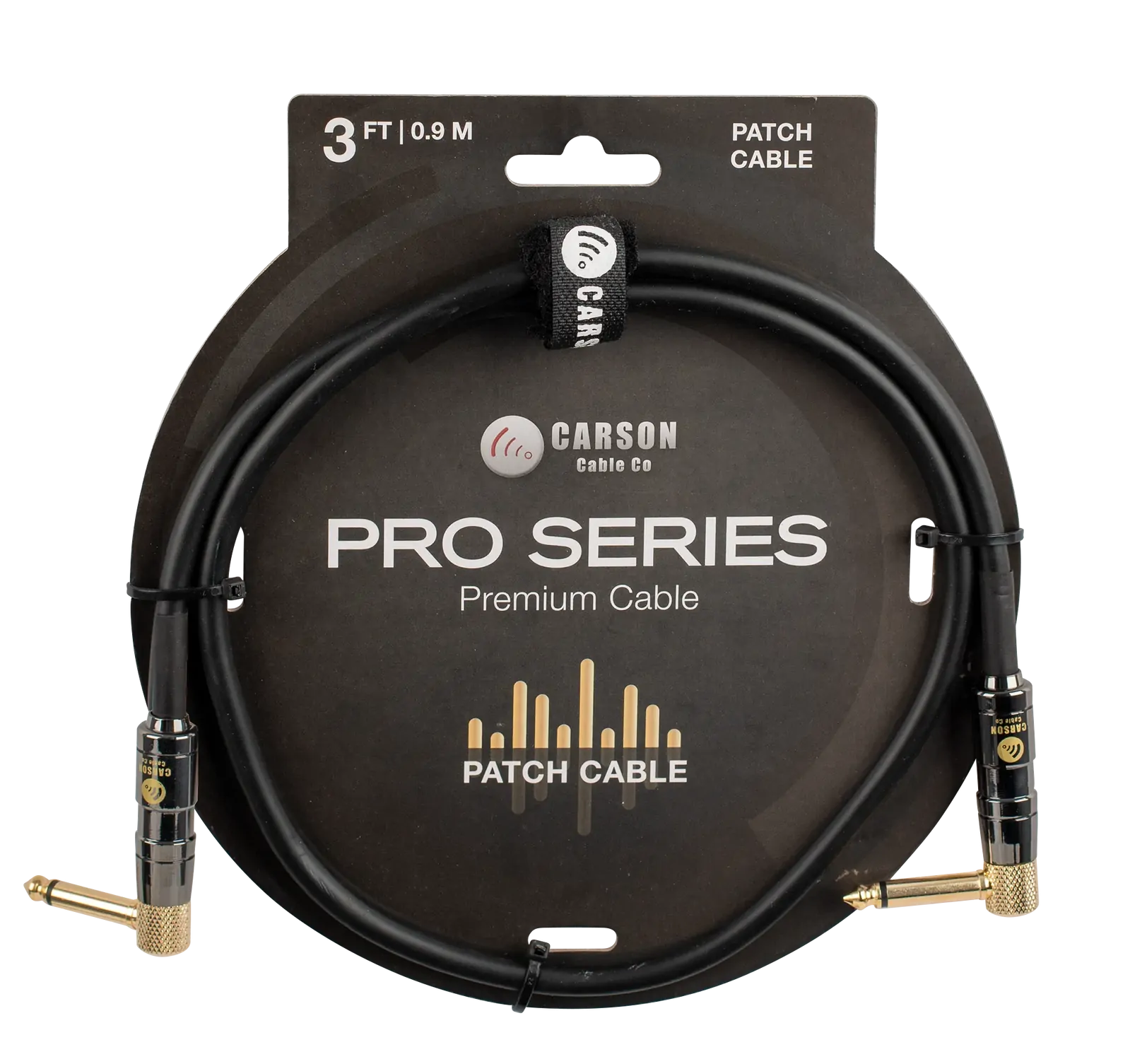Carson Cable Co 003 FT Pro Patch Cable with Dual Right Angle Jacks