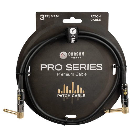 Carson Cable Co 003 FT Pro Patch Cable with Dual Right Angle Jacks