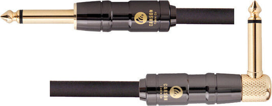 CARSON - Pro 3 Foot Patch Cable, Straight / Right Angle Jack Plugs  Lead