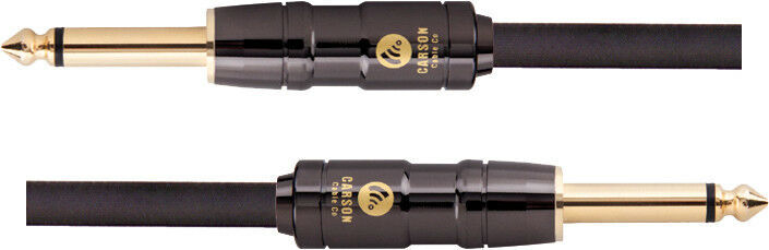 CARSON - Pro 3 Foot Patch Cable, 2 x Straight Jack Plugs  Black, Lead