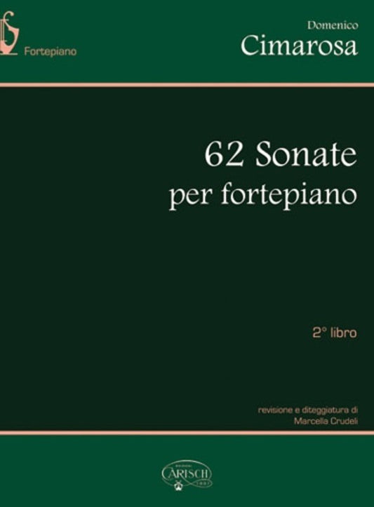 Cimarosa - 62 Sonatas for Piano Vol 2, Piano Solo, 100 Pages, Publisher Carisch