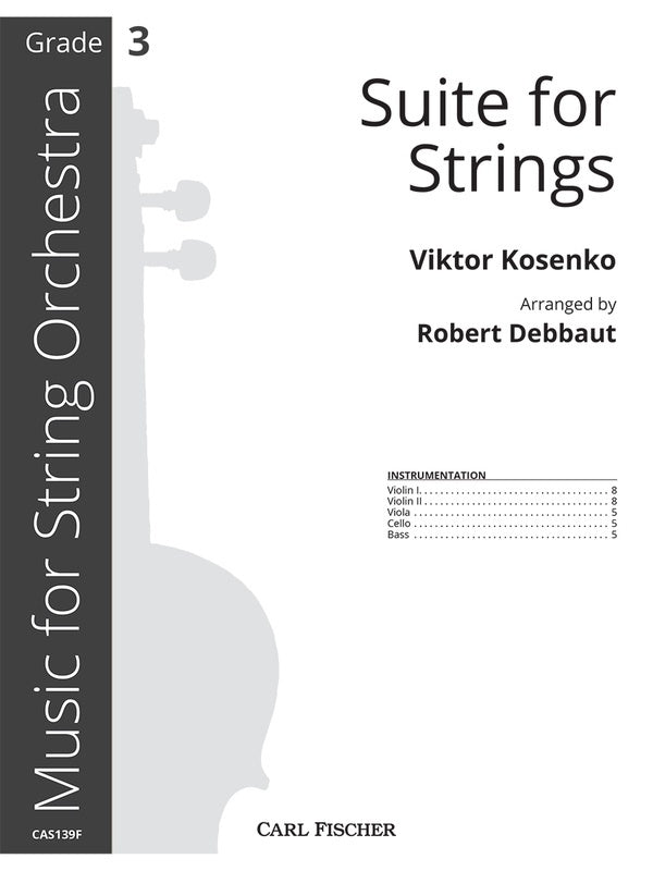 Kosenko - Suite For Strings So3 Full Score Score