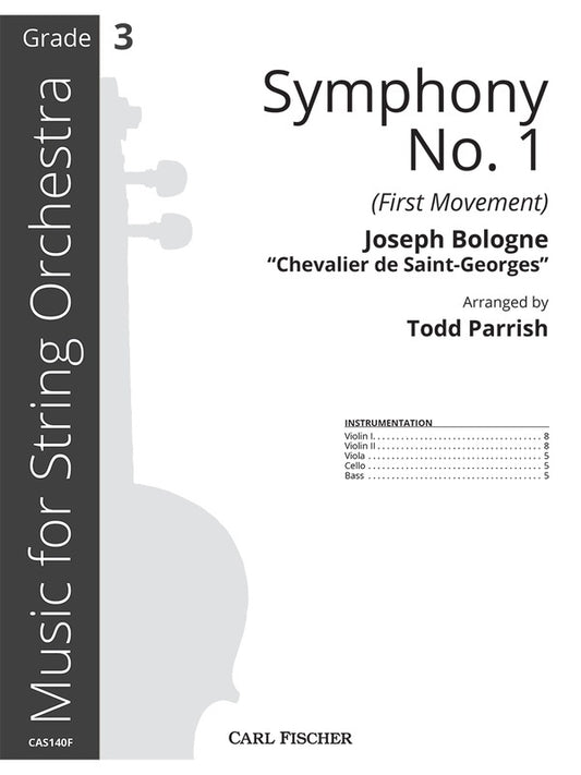 Bologne - Symphony No 1 1St Mvt So3 Full Score Score