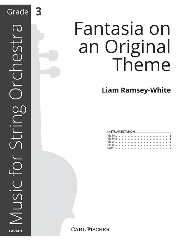 Ramsey-White - Fantasia On An Original Theme So3 Full Score Score