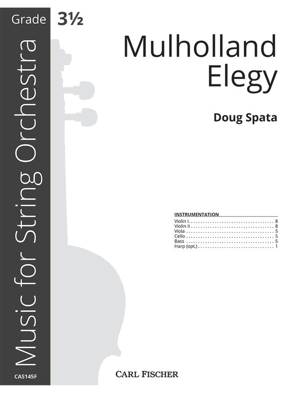Mulholland Elegy So3.5 Full Score Score