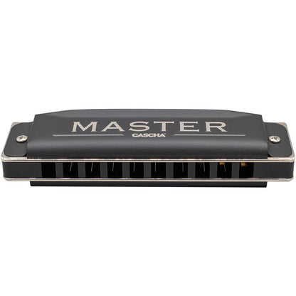 Cascha Master Edition Blues Harmonica in C - 10 Hole, Phosphor Bronze Reed Plates, Black Finish, Includes Soft Case & Cleaning Cloth — view 2