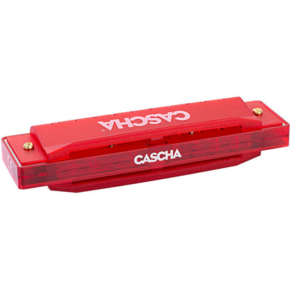 Cascha Fun Series 10-Hole Diatonic Harmonica C-Major Transparent Red with Hard Case — view 5