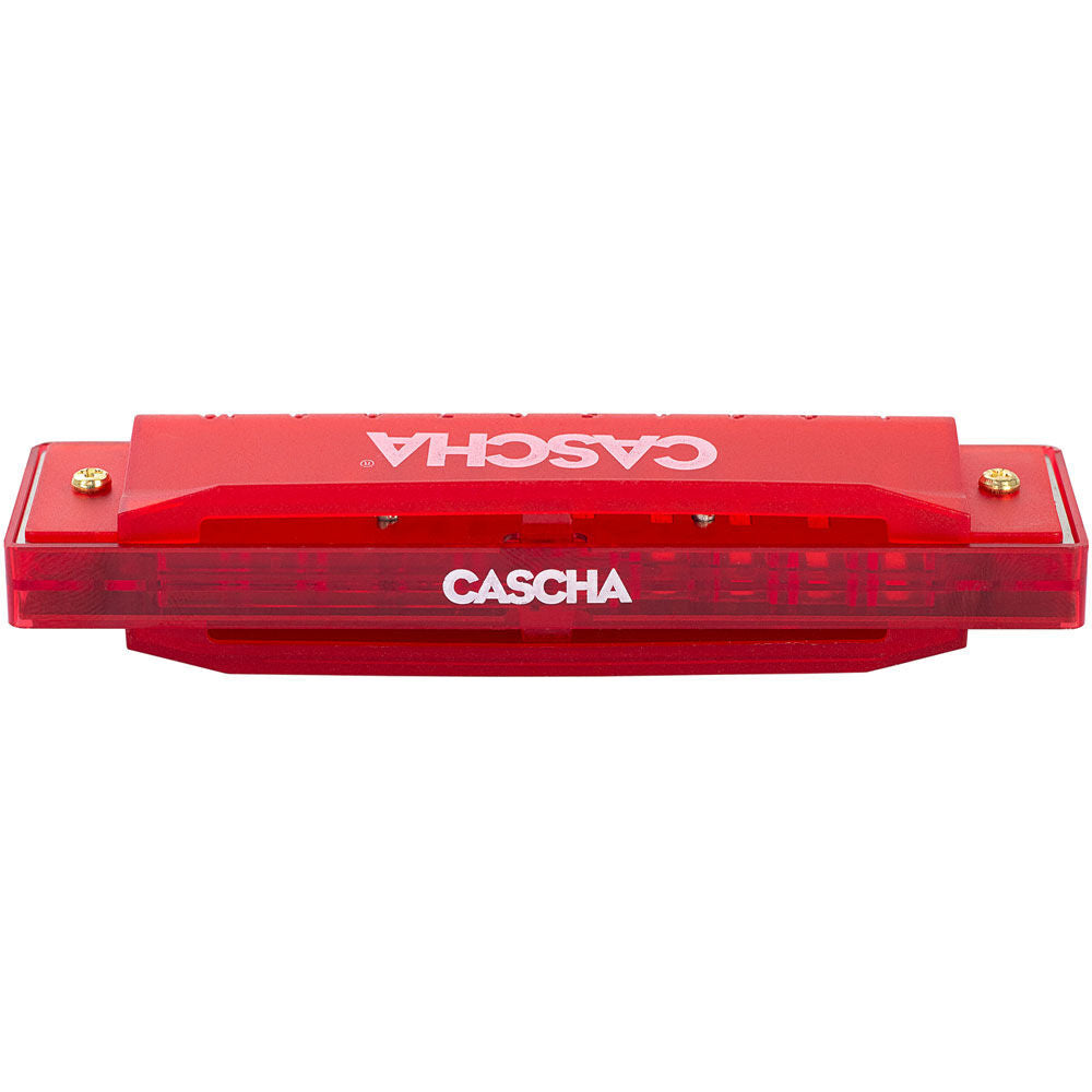 Cascha Fun Series 10-Hole Diatonic Harmonica C-Major Transparent Red with Hard Case — view 6