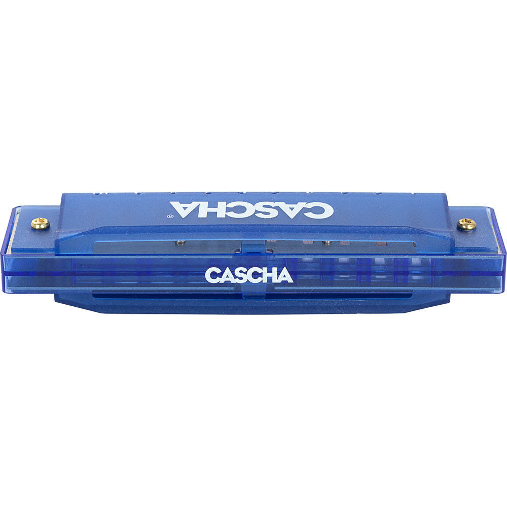 Cascha Fun Series 10-Hole Diatonic Harmonica in C-Major - Transparent Blue with Hard Case — view 6