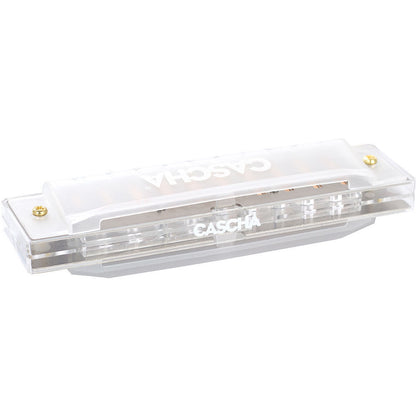 Cascha Fun Series 10-Hole Diatonic Harmonica in C-Major with Transparent Clear ABS Housing and Hard Case — view 5